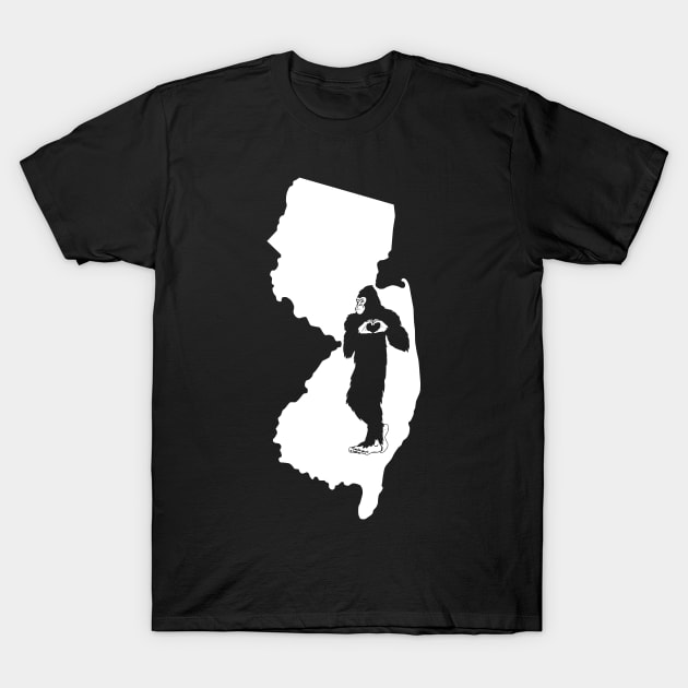 New Jersey Bigfoot T-Shirt by Tesszero